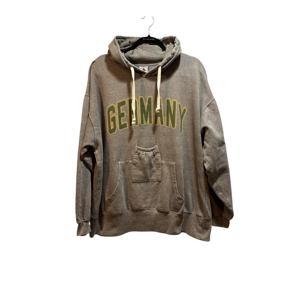 Brew City Germany hoodie khaki and green mens XL cotton polyester
